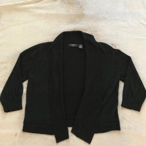 Verve black 3/4 sleeve shrug. Size M